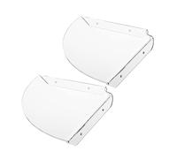 Yardenfun 2 Pièces Étagères Flottantes Transparentes Lot de Supports Angle pour Salon Cuisine Chambre Bureau