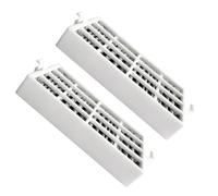 Yardenfun 2 pièces Filtre à Air pour Réfrigérateur Compatible Actif Gris Absorbeur Odeurs Pratique Remplacement Facile sans Outil Purificateur Air pour Frigo Américain Maintien Fraîcheur