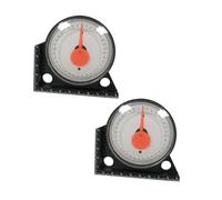 Yardenfun 2 Pièces Inclinomètre à Aiguille Haute Précision Boîte Inclinaison Goniomètre Mesureur Angle pour Pose de Carrelage Outil de Digital Polyvalent