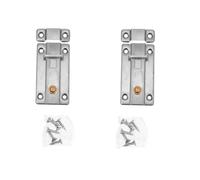 Yardenfun 2 pièces Lot de Loquets à Ressort Automatiques Acier Inoxydable Verrou Coulissant pour Portes Armoires Coffres et Fenêtres Serrure de Sécurité Facile à Installer