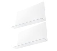 Yardenfun 2 pièces Lot de Pare Éclaboussures Dangle Transparente PVC pour Protection Éclaboussures Installation sans Outils Accessoire Salle de Bain