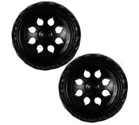 Yardenfun 2 pièces Lot de Roulettes Rechange Chariot Courses Robustes et Sûres Roues Caddie pour Trolley Remplacements Durables et Stables pour Caddie et Poussette