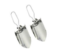 Yardenfun 2 pièces Mini Pelle Pliante Jardin Acier Inoxydable Outil de Jardinage Léger et Compact pour Plantation de Fleurs et Entretien Kit Horticole Portable et Résistant