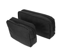 Yardenfun 2 Pièces Organisateur de Chargeur de Rangement Électronique Grand et Petit Noir Pochette de Voyage Multifonction pour Câbles et Accessoires Numériques Protection Rayures Gain de