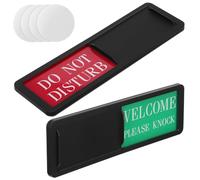 Yardenfun 2 Pièces Panneau de Porte Ne Déranger Signe Coulissant de Confidentialité pour Bureau et Maison Facile à Installer et