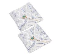 Yardenfun 2 Pièces Petits Pochons Coton et Lin Sacs Portables pour Bijoux et Cosmétiques Lot Coulisse Double Protection Douce pour Colliers et Bagues pour Occasions Spéciales