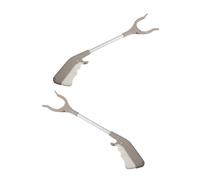 Yardenfun 2 pièces Pince Ramassage Flexible Alliage Aluminium Lot de Outils Préhension Robustes pour Seniors Prise Sécurisée pour Ramasser Déchets et Ordures Hauteur ou Au Sol