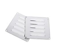 Yardenfun 2 Pièces Plaque de Ventilation Carrée Acier Inoxydable Système pour Foyer Extérieur et Barbecue Panneau Robuste Combustion Optimale et Circulation