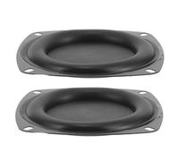 Yardenfun 2 pièces Plaque Vibrante pour Enceinte Voiture Membrane Passive Bass Radiateur Haut-parleur Kit pour Réparation et Amélioration Audio