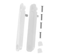 Yardenfun 2 Pièces Poignée Invisible Pour Fenêtre Coulissante Poignée Rotative Discrète de Zinc Accessoire Remplacement Pour Portes et Fenêtres Sécurisé Garçon Fille Design Minimaliste Blanc