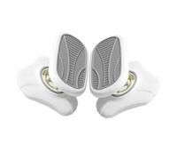 Yardenfun 2 Pièces Repose de Bureau Ergonomique Blanc Tabouret Sous Bureau à Roulettes Marchepied Robuste pour la des Au Travail Maison