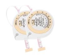 Yardenfun 2 Pièces Ruban à Mesurer Portable Double Face Rétractable Ruban Souple pour Mesure et Tour de Compact et Pratique pour Santé