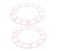 Yardenfun 2 Pièces Stickers Muraux Horloge Rondes Miroir Acrylique avec Chiffres Arabes Décalcomanies Horloge Murale Miroir pour Salon Chambre Bureau Décoration Moderne