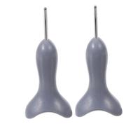 Yardenfun 2 Pièces Stylet Braille Gris Saddle pour Apprentissage et Écriture Quotidienne des Personnes Aveugles et Malvoyantes