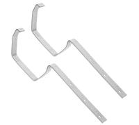 Yardenfun 2 pièces Supports Gouttière Fer Robustes Fixation Gouttière pour Toit Maison Argentés Gestion des Eaux Pluviales