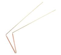 Yardenfun 2 pièces Tiges de Radiesthésie Cuivre Détection Précise et Portable pour Chasseurs de Fantômes Géobiologie et Recherche Eau Équipement Léger et Fiable