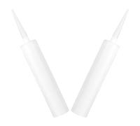 Yardenfun 2 pièces Tubes de Calfeutrage Vides Réutilisables avec Embout Fin Précis pour Réparations Fissures Carrelage Mastic Remplissable