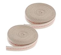 Yardenfun 2 Rouleaux Mèche Plate Coton Pure pour Lampe Pétrole et Ajustable Remplacement Simple pour Lampes à Huile et Lanternes à Kérosène Paquet Mètres de Large