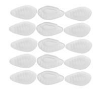 Yardenfun 20 paires de plaquettes nasales en silicone pour lunettes - Petites plaquettes nasales à insérer pour et de soleil, accessoires de, 1,27 x 0,76 cm,