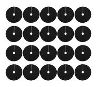 Yardenfun 20 pièces Lot de Anneaux de Tissu Anti-Mauvaises Non Tissé Ronds Tapis de Paillage Respirant et Imperméable pour Protection des Racines Arbres et Jardin