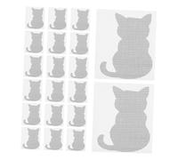 Yardenfun 20 pièces Patch de Réparation Moustiquaire Chat Autocollant Adhésif Insectes Réparateur Fenêtre Porte Petite