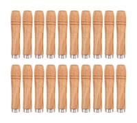 Yardenfun 20 poignées pour brochettes de barbecue : Poignées courtes de rechange pour gril de barbecue - Fourchette/brochette à kebab de 3,5 x 1 pouce, poignée anti-brûlure, diamètre du trou de 4