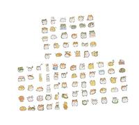 Yardenfun 200 Pièces Autocollants Scrapbooking Animaux Cartoon Thème Stickers Adhésifs Décoratifs pour Journaux Ordinateurs Portables et Projets DIY