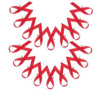 Yardenfun 200 pièces Lot de Broches Symbole Rouge de Sensibilisation Au Cancer Du Sein et Sida Symboles Solidaires pour Femmes Épingle de Soutien Visible et Engagée