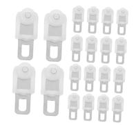 Yardenfun 20pièces Glisseurs De Rail Rideau Heavy Duty Acier Inoxydable Silencieux pour Supports Lourds Fenêtres Bureau Cuisine Crochet Carré pour Installation DIY