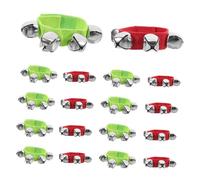 Yardenfun 24 Pièces Bracelets de Poignet Cloches de Noël Grelots Colorés Rouge et Vert Instrument Rythmique pour et Jeux Denfants