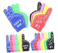 Yardenfun 24 pièces Doigts Mousse Géants pour Supporteurs Accessoires de Cheerleading Confortables et Durables Faiseurs de Bruit pour Fêtes et Événements