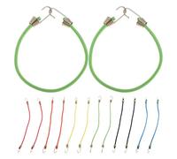 Yardenfun 24 Pièces Lot de Mini Sangles Élastiques Courtes Multicolores avec Crochets Cordes Tendeurs Résistantes pour Bagages Vélo Moto et Fixation Cargo Sangles Rapides Polyvalentes pour