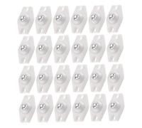 Yardenfun 26 Pièces Collez La Poulie à Balle Petites Roues De Poulie Mini Roulette Auto-adhésive Collantes Roulette De Poubelle Universelle Adhésive Blanche Acier