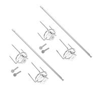 Yardenfun 2ensemble Fourchettes à Rôtir Acier Inoxydable pour Poulet Barbecue Dinde Grillades Brochettes à Rôtir Cuisson Viande Cuisine Camping Plein Air