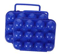 Yardenfun 2pièces Boîte à Œufs Portable Conteneur à Œufs Pour Camping Et Pique- Support Avec Design Pratique Et