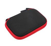 Yardenfun 2pièces Boîte De Rangement pour Écouteurs Et Accessoires Étui avec Fermeture Éclair pour Disque Dur Mini Caméra Et Câbles De Données Noir
