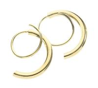 Yardenfun 2pièces Boucle Oreille Spirale Torsadée Double Hélice Pour Femme Et Fille Délicates