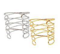 Yardenfun 2pièces Bracelet Ouvre Ajustable Pour Haut Du Bras Pour Femmes Et Adolescentes Lot De Bracelets Manchettes Ouverts