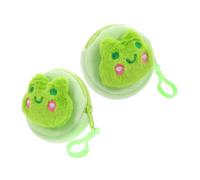Yardenfun 2pièces Kawaii Pouch Peluche pour Écouteurs Mini Portefeuille Animaux De Rangement Pratique pour Clés Et Accessoire Mignon