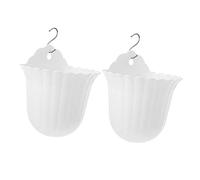 Yardenfun 2pièces Pots De Fleurs Muraux Suspendus Jardinières Murales pour Plantes Intérieur Décoration Murale Minimaliste pour Succulentes