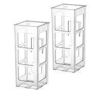 Yardenfun 2pièces Support Mural pour Lisseur Et Sèche-Cheveux Panier Porte-boîte Étagère Murale Salle De Bain Organisateur De Maquillage Mural Support De Blaireau