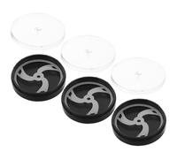 Yardenfun 3 Pièces Coffret de Rangement Montre 3 Pièces Plastique Noir Anti-Poussière Anti-Chocs 40 MM X 11,95 MM Couvercle Transparent Compartiments Individuels pour Accessoires et Voyage