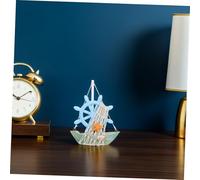 Yardenfun 3 Pièces Décoration Bateau à Voile Style Méditerranéen Ornements Nautiques Étoile de Mer et Bouée pour Décor Maison Plage