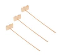 Yardenfun 3 Pièces Mini Zen Garden Rake Bamboo Sandbox Tool for Meditation Tabletop Decor Portable Drawing Accessories