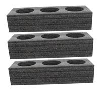 Yardenfun 3 Pièces Plateau Porte Gobelets Mousse Perle Support et Portable pour Transport Boissons Chaudes et Froides Porte Tasses Emporté Pratique pour Cafés et Boissons à