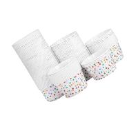 Yardenfun 300 Pièces Caissettes à Cupcakes Papier avec Bord Motif Colorés Moules Multi-usages pour Muffins Glaces et Desserts Anniversaires et