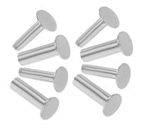 Yardenfun 4 Paires de Rivets en Acier Inoxydable 14 MM pour Manches de Couteaux Goujons Métalliques pour Fixation Solide Outil DIY Réparation Poignées de Couteaux Cuisine