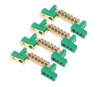 Yardenfun 4 Pièces Barre de Connexion Cuivre Positions pour Mise Terre Électrique Bande Conductrice Haute Performance pour Boîtes de Distribution Compatible Résidentiel et Industriel