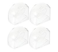 Yardenfun 4 Pièces Boîte de Rangement Transparente pour Montres Organiseur Affichage pour Bijoux Boîte de et Pratique