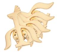 Yardenfun 4 pièces Broches Décoratives Psychologue Alliage Rétro Épingles Lettre Grecque Élégantes pour Vêtements Sacs et Costumes Accessoire Raffiné pour Professionnels Santé Mentale